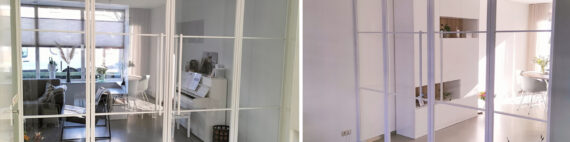 Glazen stalen deuren