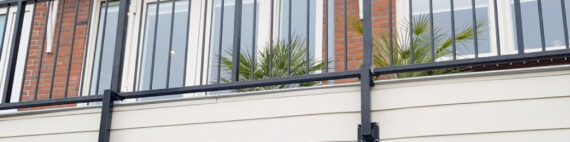 RVS balustrade of gepoedercoat staal