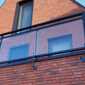 Glazen balustrade in Kampen