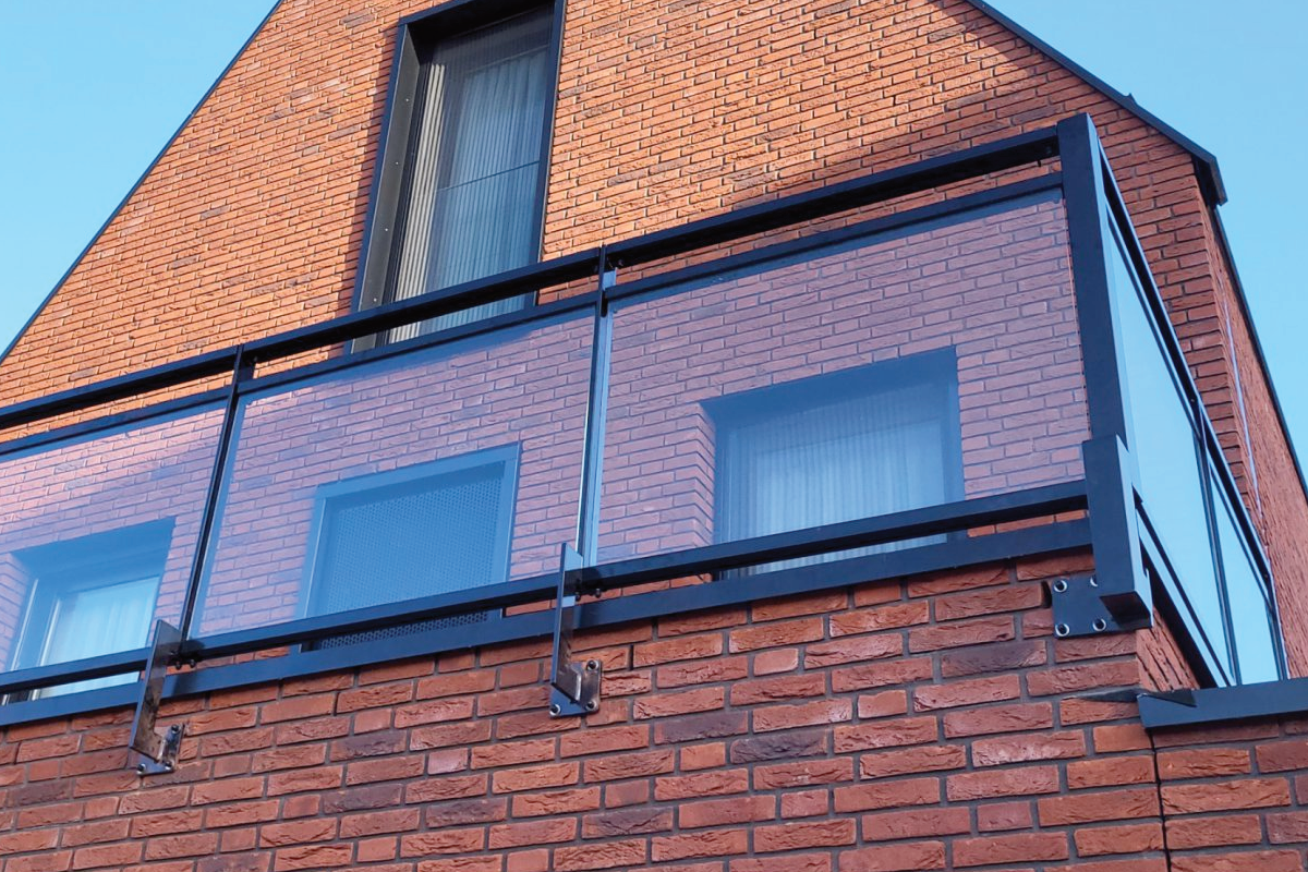 Glazen balustrade in Kampen