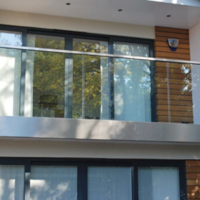 Glazen balustrade in Zwolle