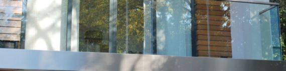 Glazen balustrade in Zwolle