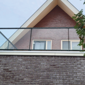 Glazen balustrade in Oldenzaal