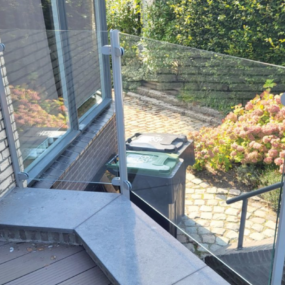 Glazen balustrade in Steenwijk