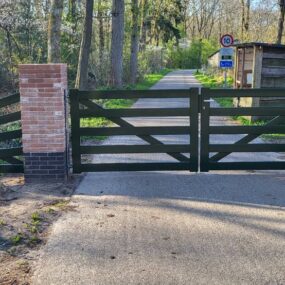 Stalen inrijpoort op maat