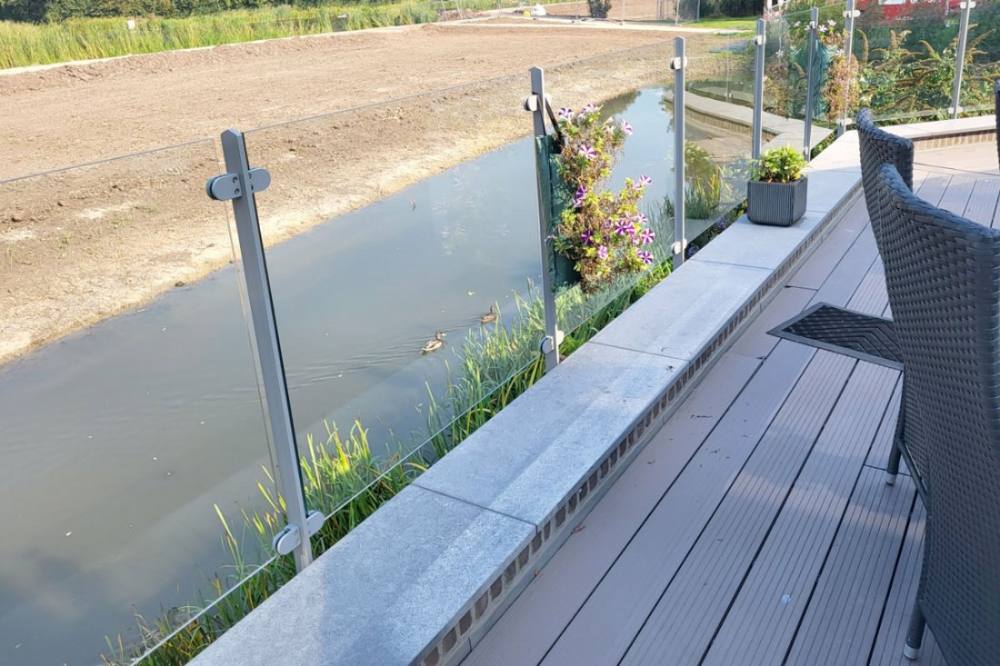 Glazen balustrade op maat