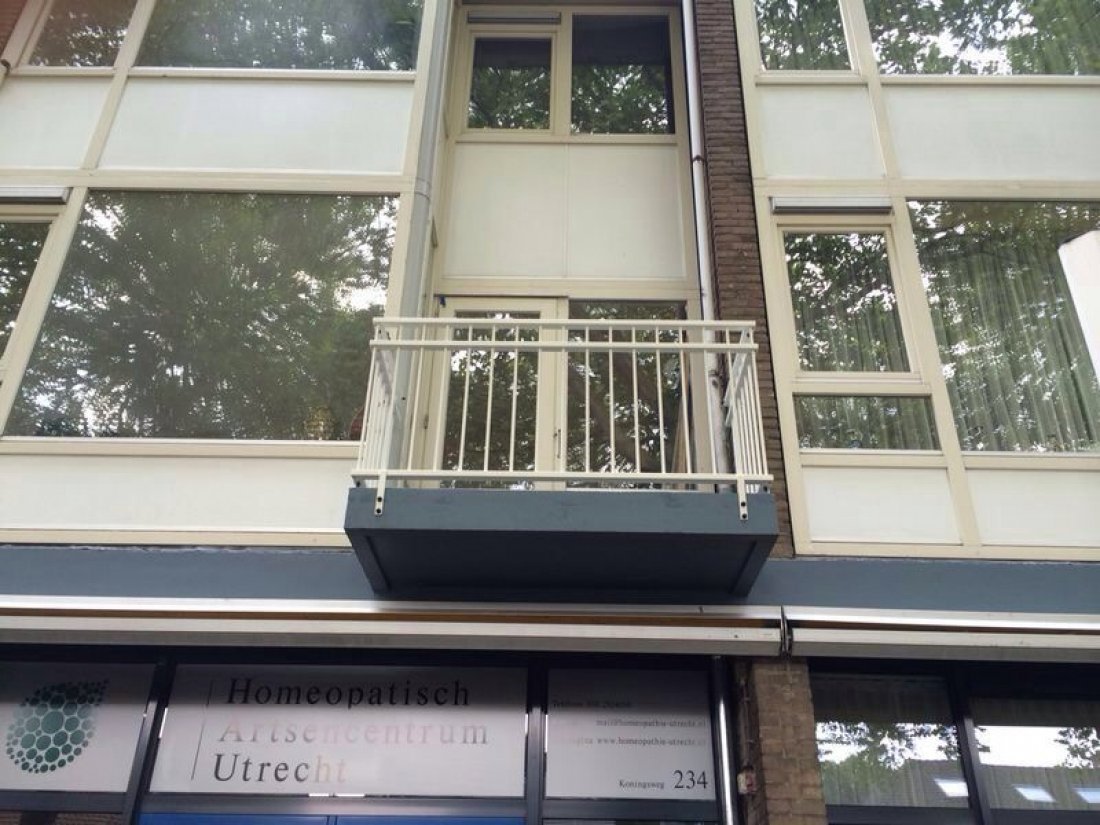 Gepoedercoate stalen balustrade op maat gemaakt