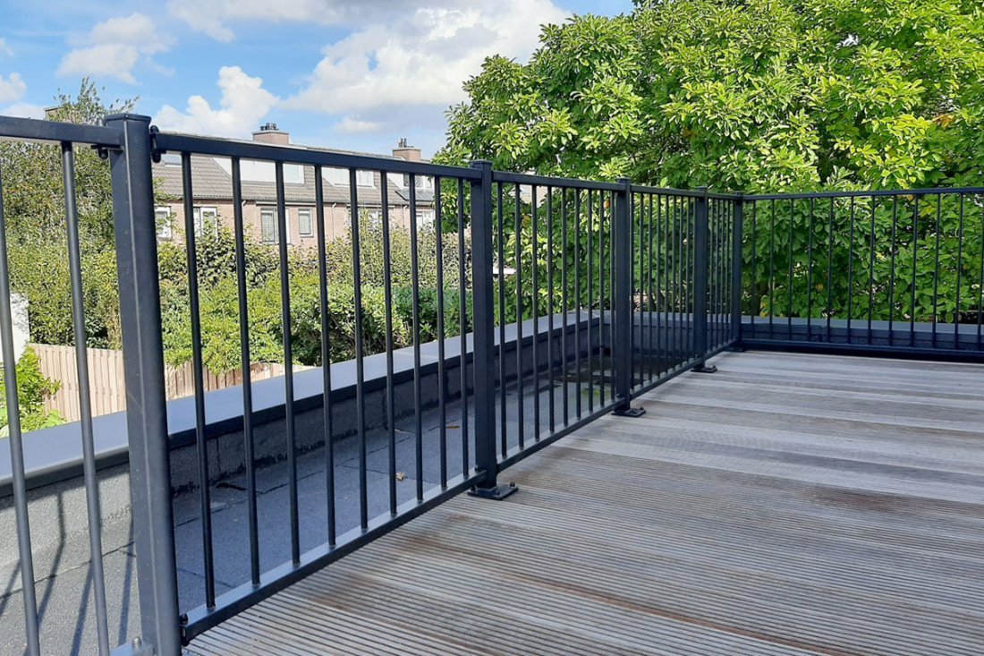 Stalen balustrade met duurzame conservering