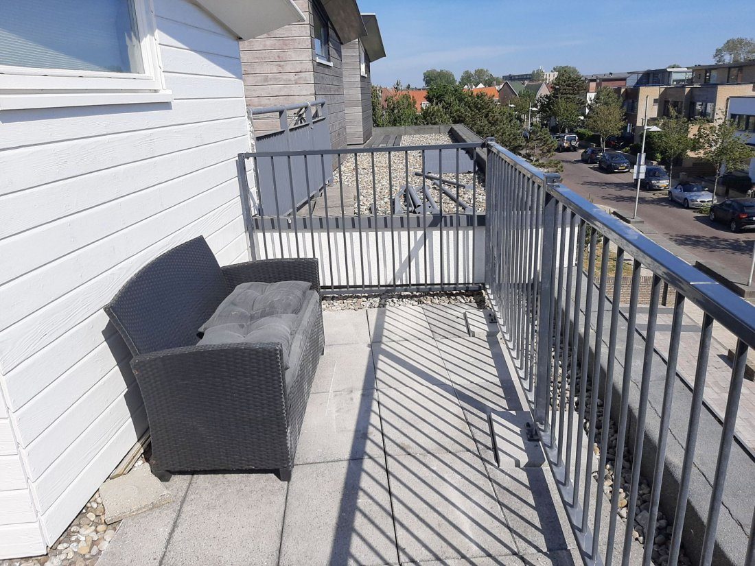 Thermisch verzinkte stalen balustrade buiten